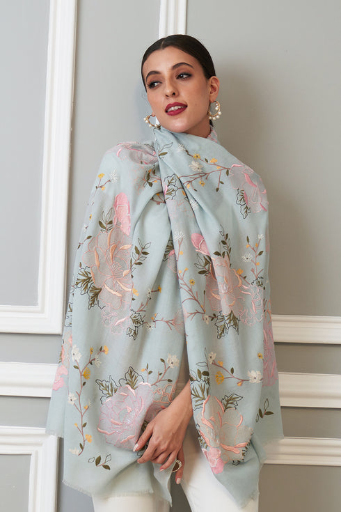Eternal Blossom Cashmere Stole