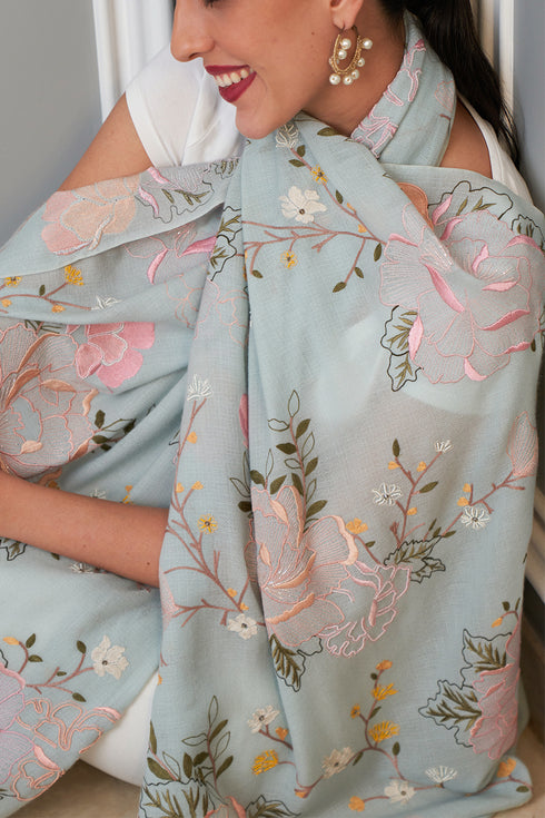 Eternal Blossom Cashmere Stole