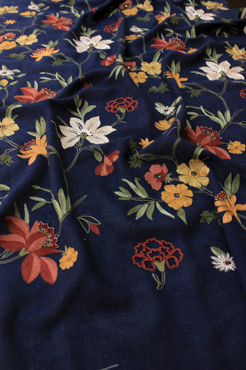 Floral Medley Pure Cashmere Stole