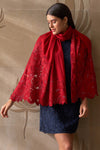 A Rose Dream Wool Silk Stole
