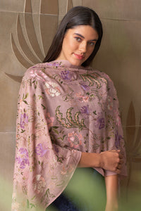 Empress Dream Embroidered Pure Cashmere Stole