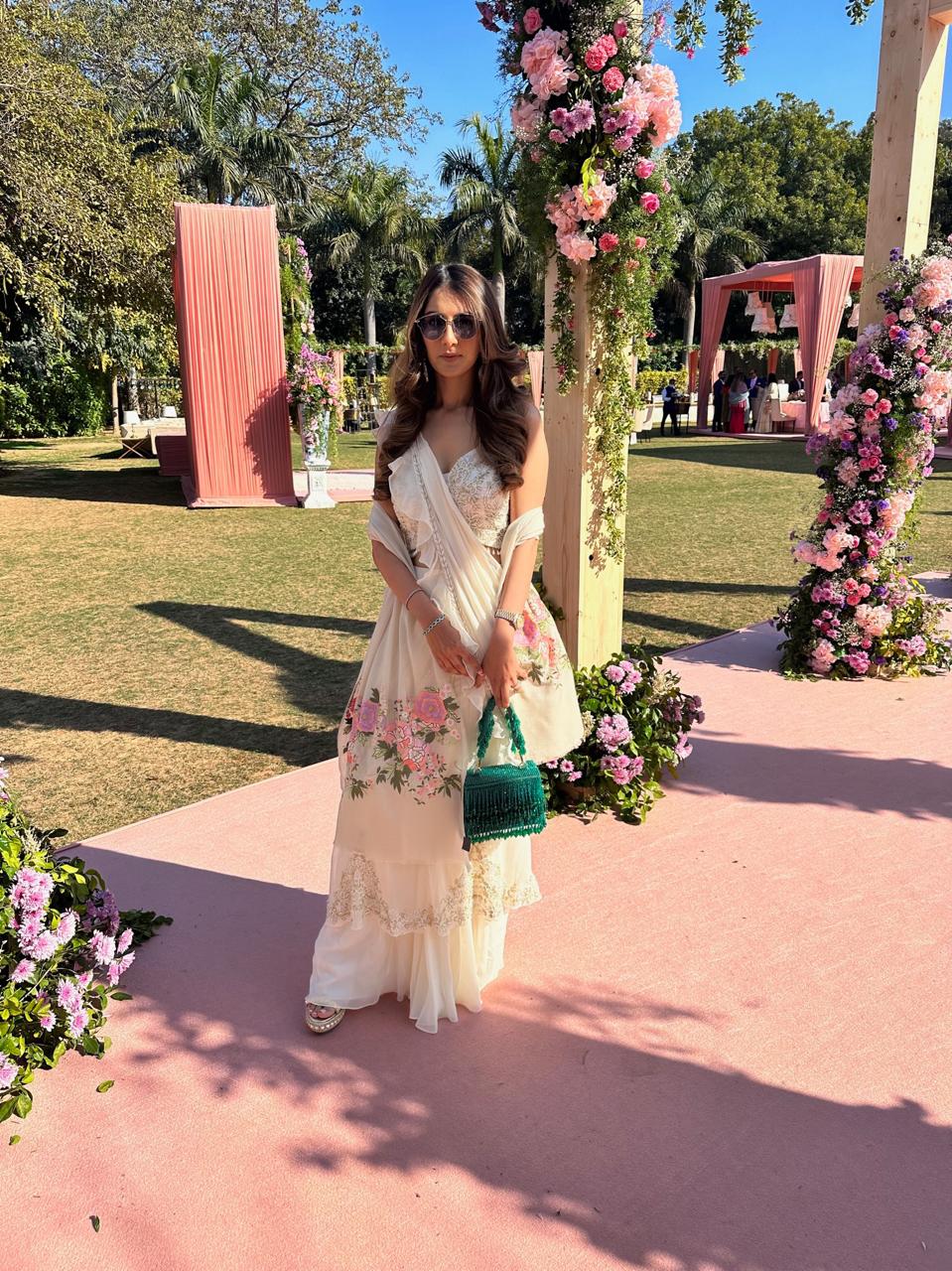 Japanese Rose | Embroidered Wool Silk Stole