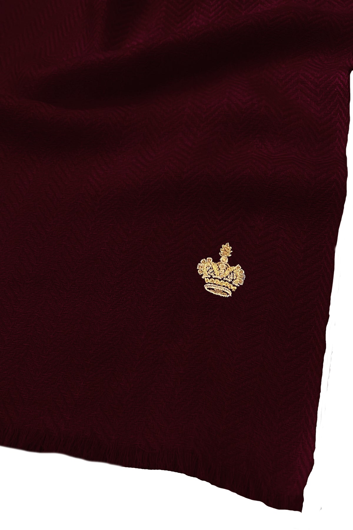 The Crown Herringbone Cashmere Personalized Muffler