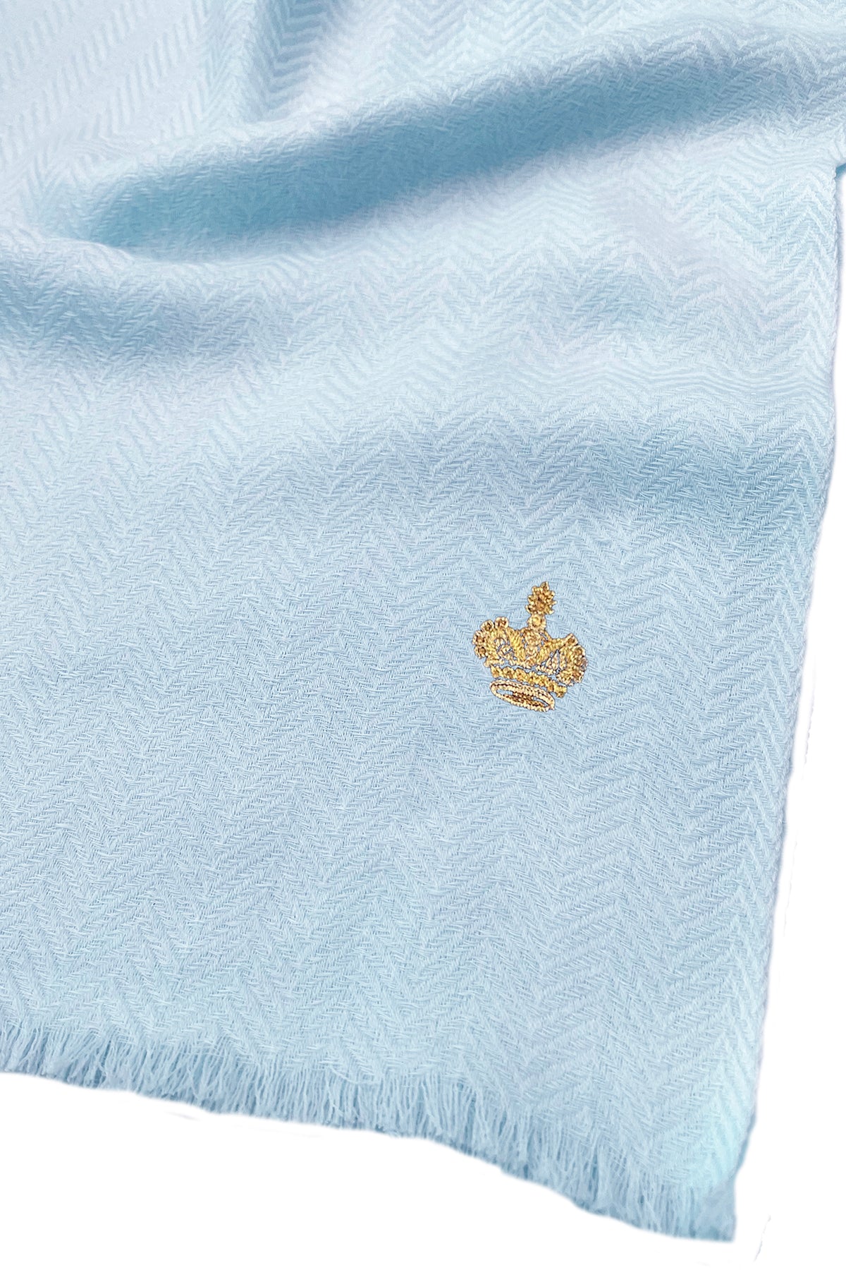 The Crown | Herringbone Cashmere Personalized Muffler