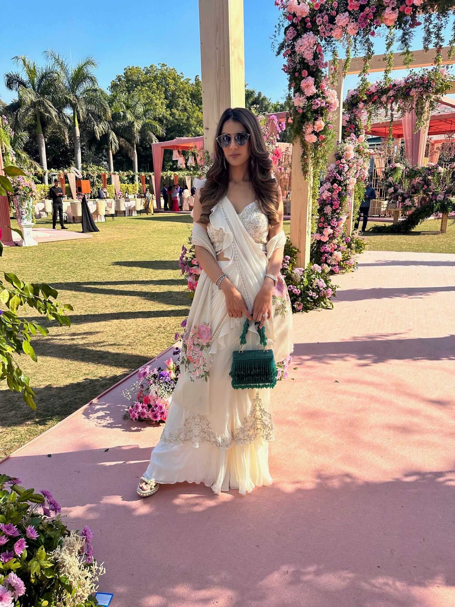 Japanese Rose | Embroidered Wool Silk Stole