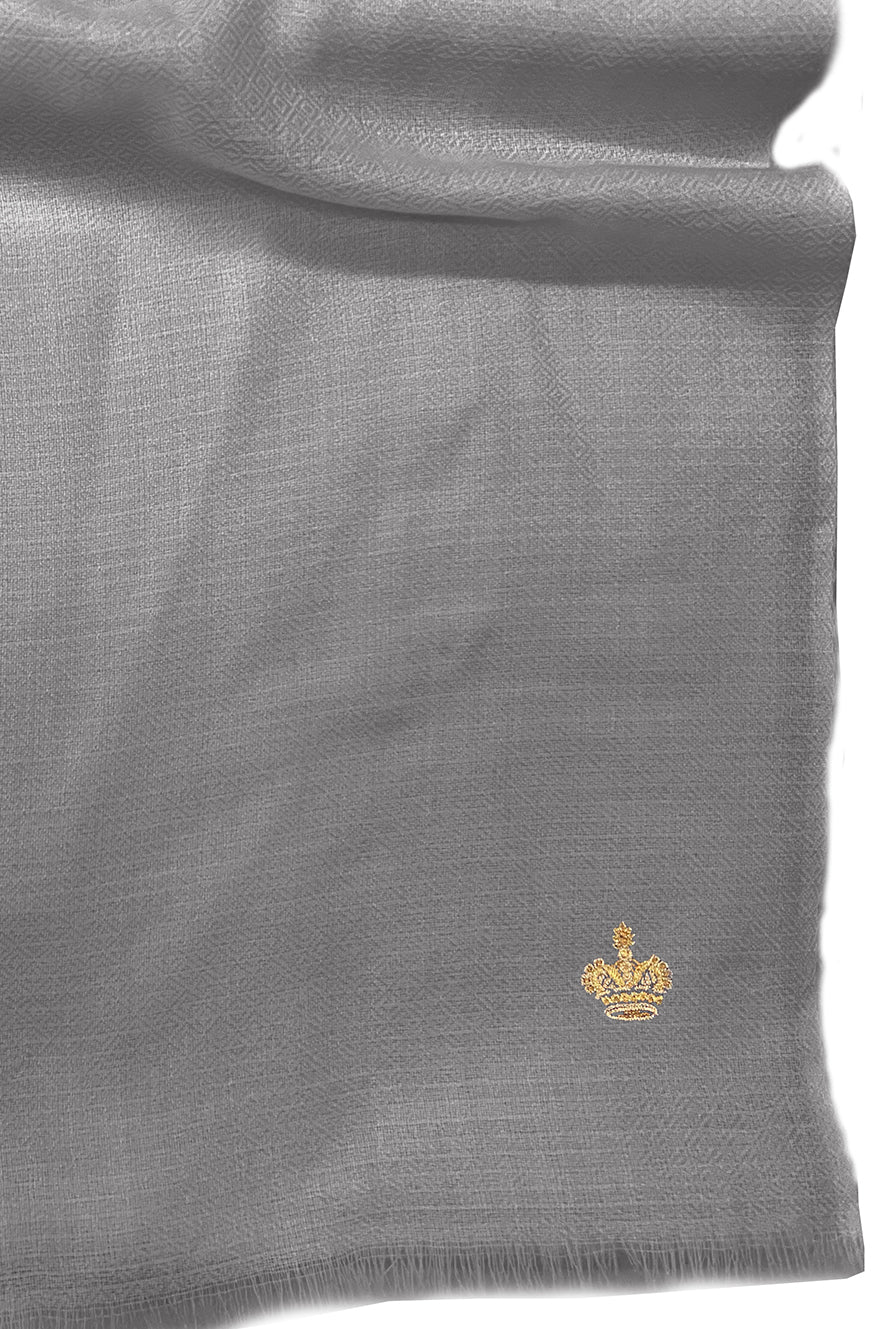 The Crown Diamond Weave Pure Cashmere Shawl